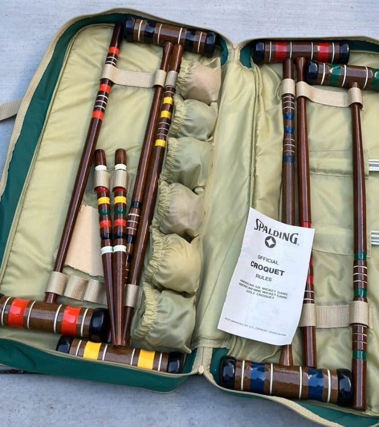 Vintage Spaulding Croquet Set